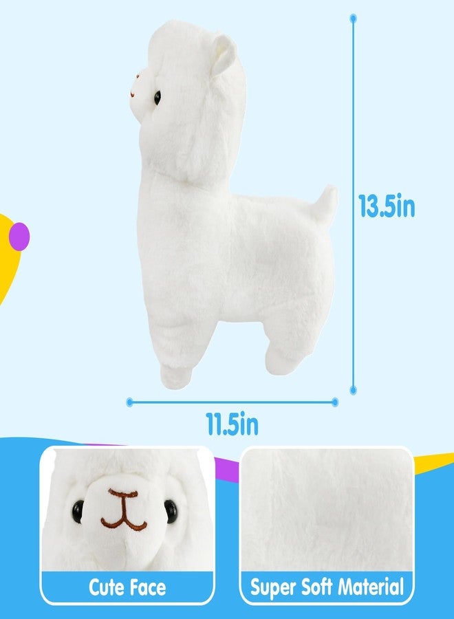 BSTAOFY 13.5'' Light up Alpaca Stuffed Animals LED White Llama Soft Plush Toy with Colorful Night Lights Glow Bedtime Pal Gift for Toddler Kids on Birthday Holiday - Image 5